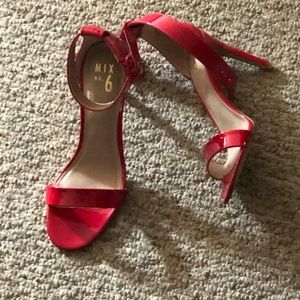 Mix No 6 Fire Red sandals Size 8.5